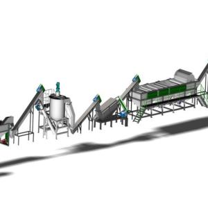 HDPE&PP Recycling Washing Line 